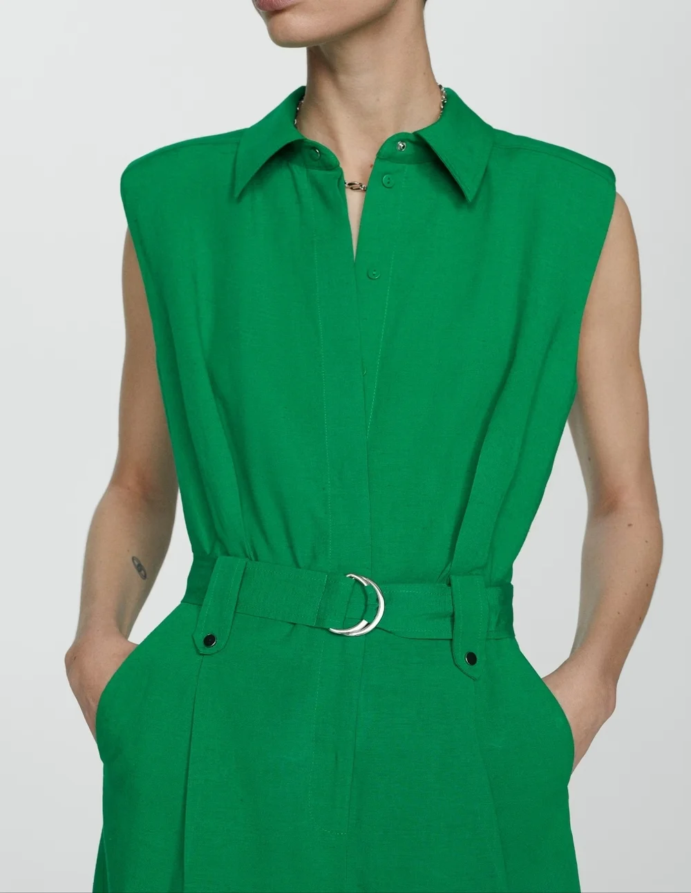 Mango Jumpsuit with belt clips